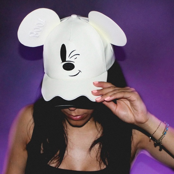 DisneyxCakeworthy Mickey Mouse Glow in the dark BOO baseball cap - Picture 2 of 9